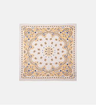 Foulard medium à motifs PAISLEY - Wild - Blanc