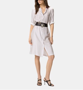 Robe chemise midi à imprimé cravate - Pinko - Multicolore