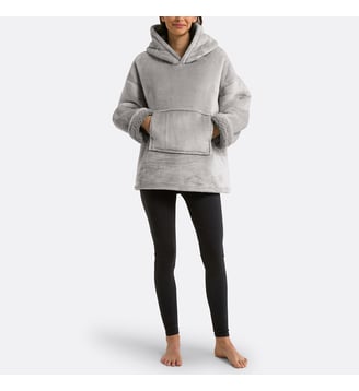 Plaid sweat polaire taille S/M - So'Home - Gris