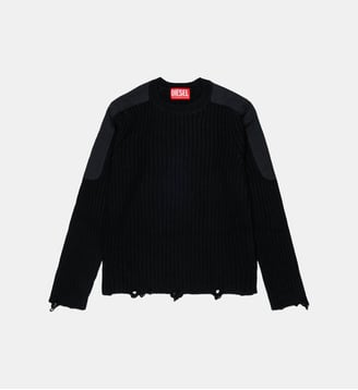 Pull ras-du-cou en maille côtelée Diesel Kids