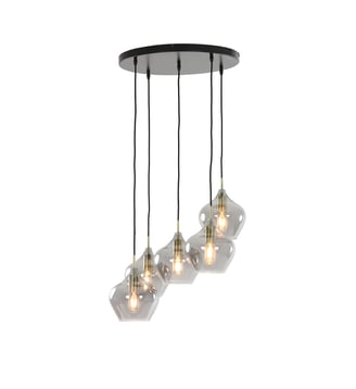 Suspension 5 lumières L - Light & Living - Bronze antique