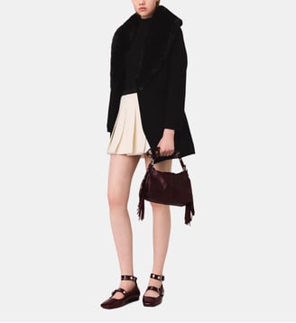Manteau mi-long double face - Maje - Black