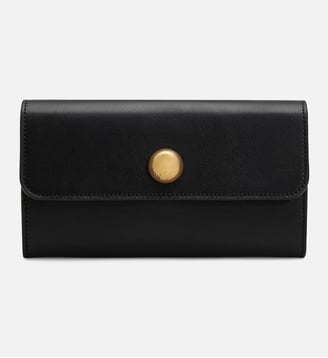 Portefeuille Continental Carrousel En Cuir Lisse unisexe - AMI Paris - Noir