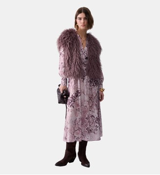 Robe midi en twill imprimé Liu Jo