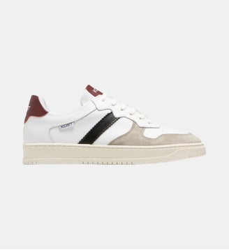 Baskets basses Legend - Kost Paris - Blanc et bordeaux