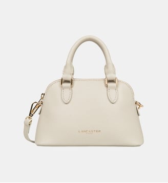 Petit sac demi lune Sierra Jia en cuir - Lancaster - Ivoire