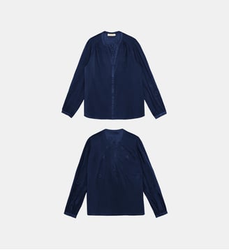 Blouse manches longues col v imprimé broderie BELYNE La Petite Etoile