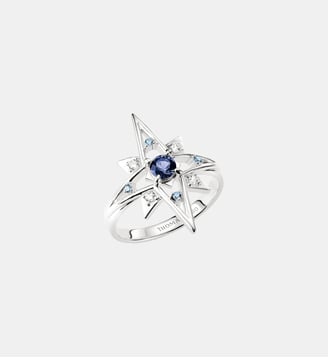 Bague étoile avec pierres bleues - Thomas Sabo - Argent