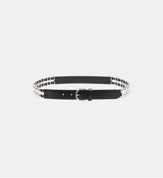 Ceinture cloutée 3 cm - Pinko - Noir limousine nickel brillant