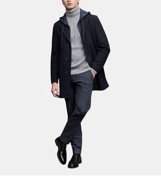 Manteau à capuche avec parement amovible slim Aspen Digel