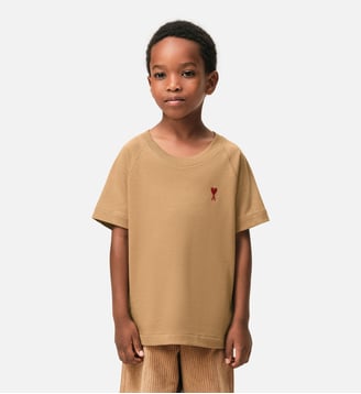 T-shirt en coton Ami de Coeur - AMI Paris - Camel
