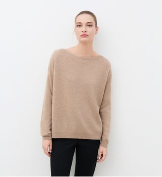 Pull mjill 100% cachemire - Motif uni Caroll