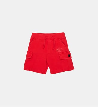 Short cargo avec Maple Leaf - Dsquared2 - Rouge