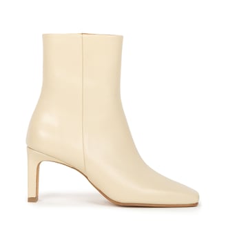 Bottines à Talons Amanda Cuir d Agneau - Bobbies - Beige