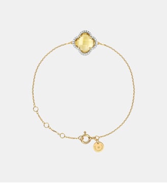 Bracelet, citrine, diamants, or jaune - Morganne Bello - Or jaune