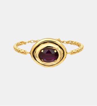 Bracelet chaîne   - Carmen - Satellite - Violet