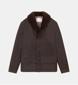 Manteau en cuir CAMERAMAN CUIR - Chevignon - Marron