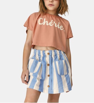 Jupe Mini Claude - Mipounet - Bleu