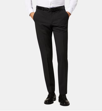 Pantalon de costume en laine mélangée regular Per-V - Digel - Anthracite