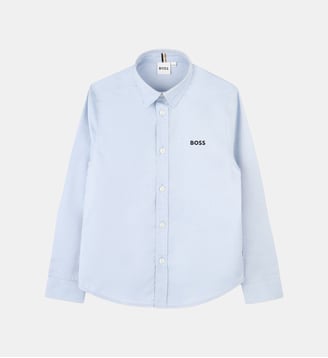 Chemise manches longues - BOSS Kidswear - Ciel noir