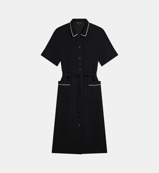 robe longue - Agnès b. - Noir