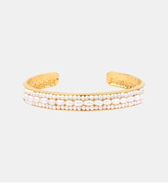 Bracelet   doré à l'or fin - Dalila - Satellite - Blanc