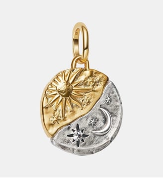 Charm Médaillon Soleil et Lune - Pandora - Bicolor