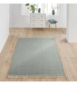 Tapis polyester recyclé intérieur extérieur Azalée - La Redoute Interieurs - Vert de gris