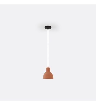 Suspension en béton terracotta Ø16 cm - La Redoute Interieurs - Terracotta