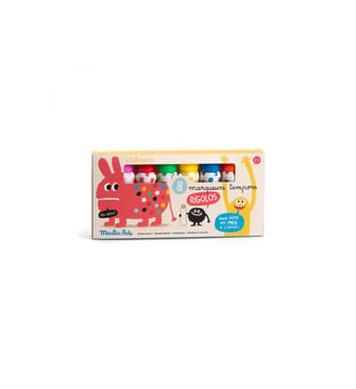 8 marqueurs tampons Les Schmouks - Moulin Roty - Multicolore