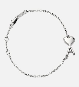 Bracelet unisexe en laiton Ami de Coeur martelé - AMI Paris - Argent