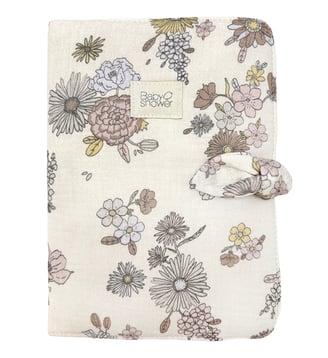 Protège carnet de santé Knot - Babyshower - Écru