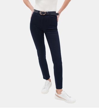 Pantalon tony - Motif uni - Coupe slim - Caroll - Bleu marine