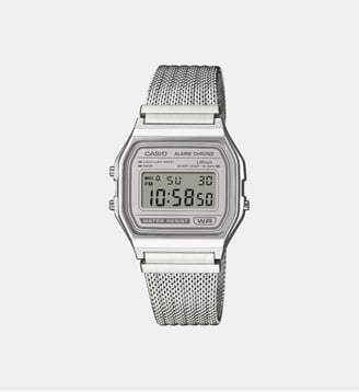 Montre Vintage Gris A158WEM-7EF - Casio - Argenté