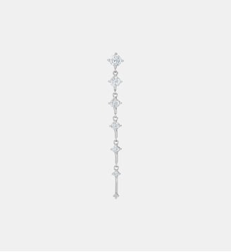 Boucle d'oreille puce pendante Grande Avalanche argent - Nebuleuse Bijoux - Argent