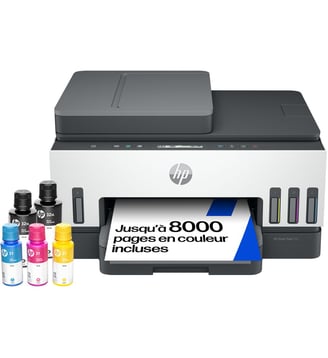 Imprimante jet d'encre Smart Tank 7305/7307 - HP - Gris