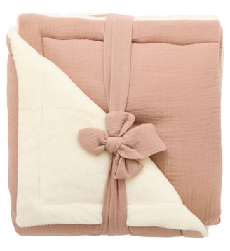 Couverture peluche double gaze et microfibre (70x100 cm) BB & Co