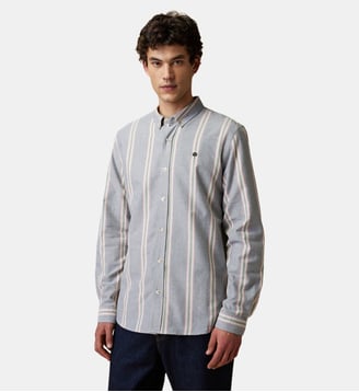 Chemise en tissu Oxford - Faguo - Bleu marine