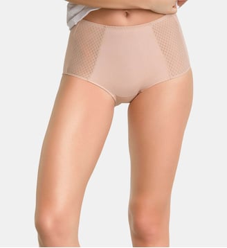 Slip Taille Haute Effet Ventre Plat Ecodim - Dim - Beige