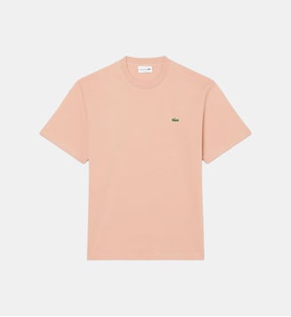 T-shirt coton - Lacoste - Rose saumon