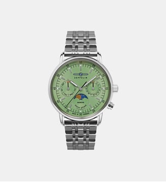 Montre Marine Vert Z-8637M-4 - Zeppelin - Argenté