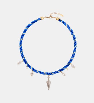 Collier cordon pampilles NINE - Hipanema - Bleu
