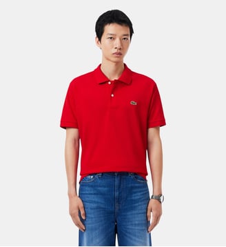 Polo droit coton piqué L.12.12 - Lacoste - Lie de vin