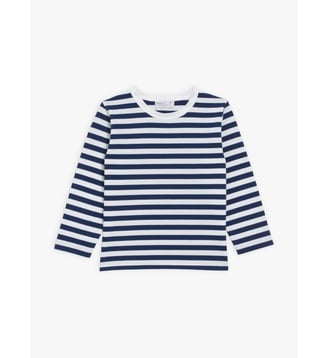 t-shirt en coton à rayures - Agnès b. - Saint malo et blanc