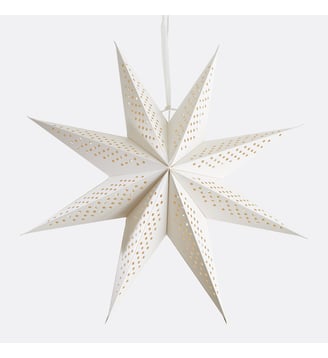 Étoile lumineuse à suspendre, diamètre 58 cm - La Redoute Interieurs - Écru