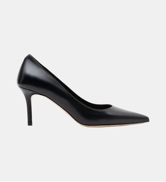 Yumba - Escarpins En Cuir Veau Lisse Noir - Parallèle - Noir