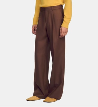 Pantalon de costume large en laine Sandro
