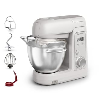 Robot pâtissier BAKE PARTNER + QA540BF1 - Moulinex - Blanc
