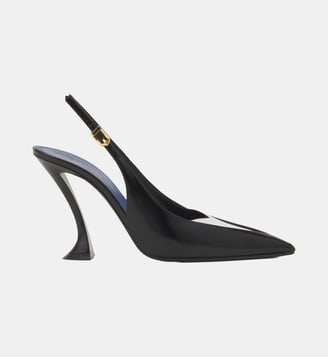 Slingback Serenade En Cuir - Lanvin - Noir et blanc