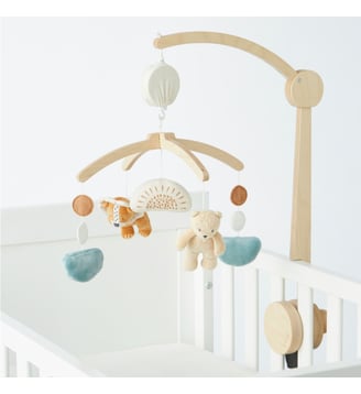 Mobile musical en bois - Noukie's - Beige